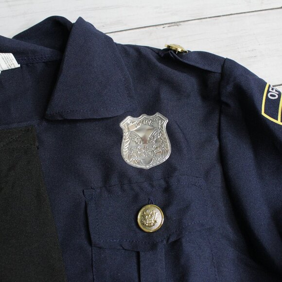 Cosplay Halloween Costume Boy's Size L 12-14 Police Officer Uniform Set - Picture 10 of 10
